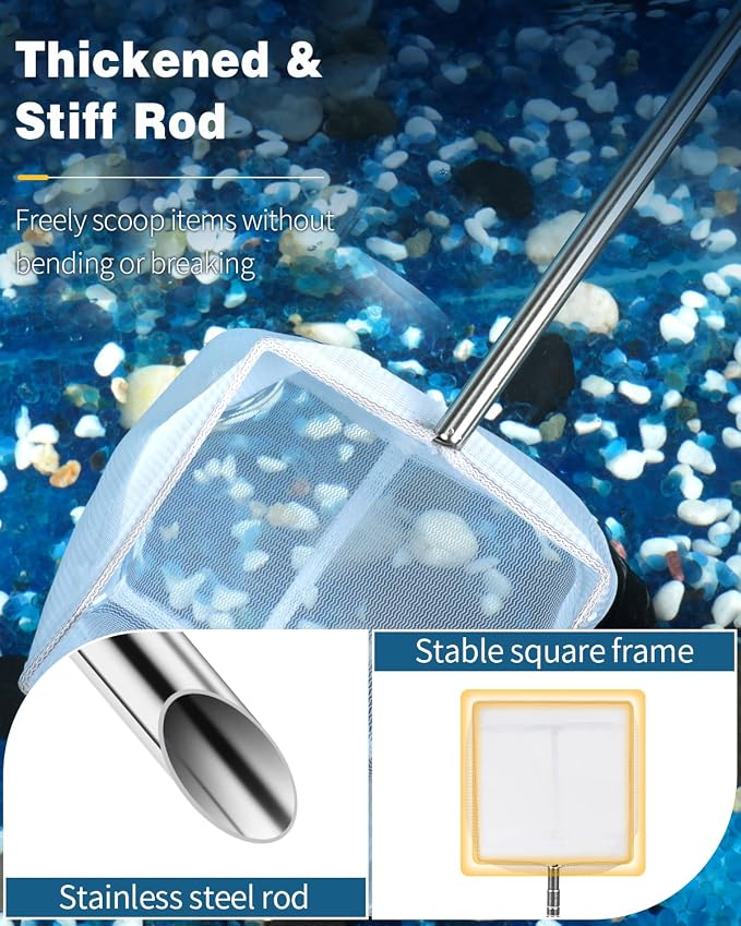 Pawfly 4 Inch Aquarium Soft Square Fine Shrimp Net, Tiny Fish Tank Net - Image 7