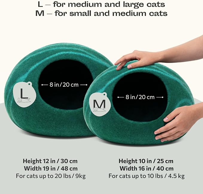 MEOWFIA Cat Cave – Premium Felt Cat Bed - Image 2