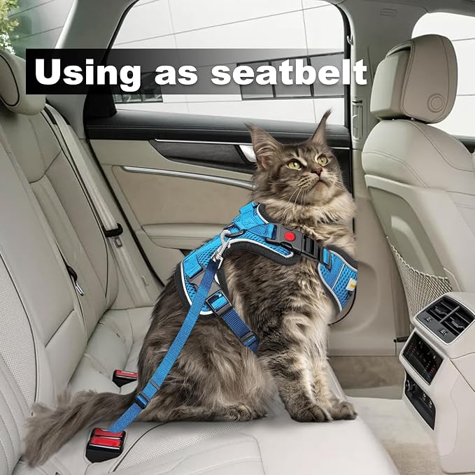 Cat Harness and Leash for Walking, Retractable Cat Harnesses and Leash Set - Image 6