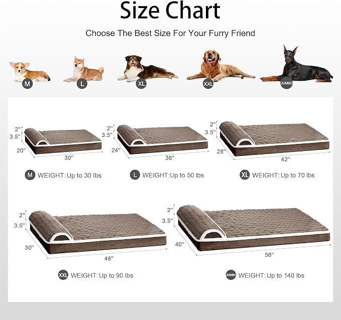Orthopedic Jumbo Dog Bed Large Sized Dog - Image 7