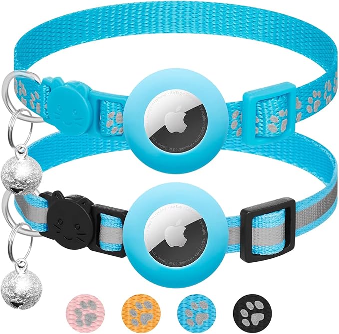 2 Pack Airtag Cat Collar Breakaway by LAFAYIspecializesinpetcollars