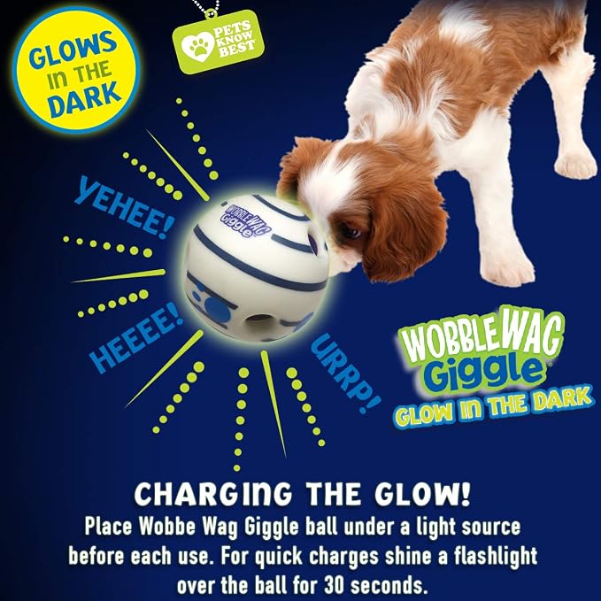 Wobble Wag Giggle Glow in the Dark | Rolling Enrichment Toy - Image 5