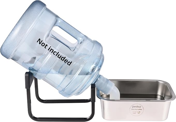 PEDAY Automatic Dog Waterer for Large & X-Large Dogs, Human Grade 18/8 by PEDAY