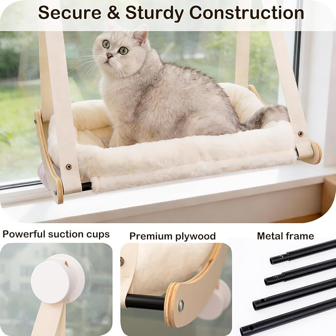 Kilodor Cat Window Perch, Cat Hammock - Image 4