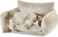 Hollypet Cat Bed Fluffy Plush Mutifuctional Double-Layer Soft Pet Couch by Hollypet