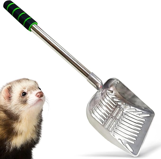 SunGrow Cat Litter Scoop, Stainless Steel Long Handle Chicken Coop Poop Scooper - Image 6