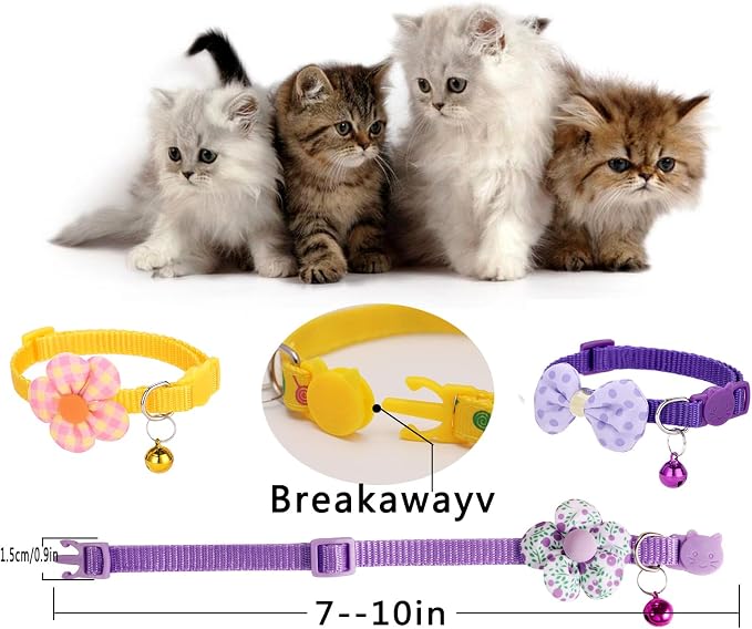 16 PCS Cute Cat Collars Breakaway - Image 2