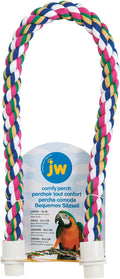 JW Pet Comfy Perch For Birds Flexible Multi-color Rope, Large by JWPet
