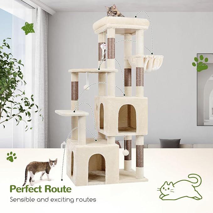 Globlazer Cat Tower for Indoor Cats, Heavy Duty Cat Trees for Large Cats Adult - Image 6