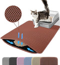 Extra Large Cat Litter Mat, 30x22 Inches Honeycomb Double Layer Cat Litter by Petinstinct