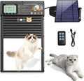 Cat Door, Cat Door Interior Door Radar, Timer & Light Sensor Modes, Solar & USB by XRDZYXGS