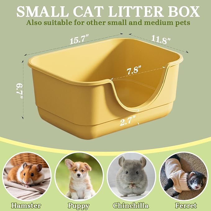 2 Pack Low Entry Small Litter Box - Image 5
