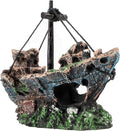 Raeasily Fish Tank Decoration Aquarium Accessories, Shipwreck Decor, Resin by Raeasily