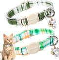 ARING PET 2 Pack Cat Collar-Cute Cotton Cat Collar by ARINGPET