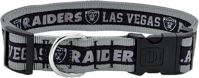 Pets First NFL Raiders Licensed PET COLLAR, Extra Large by PETSFIRST