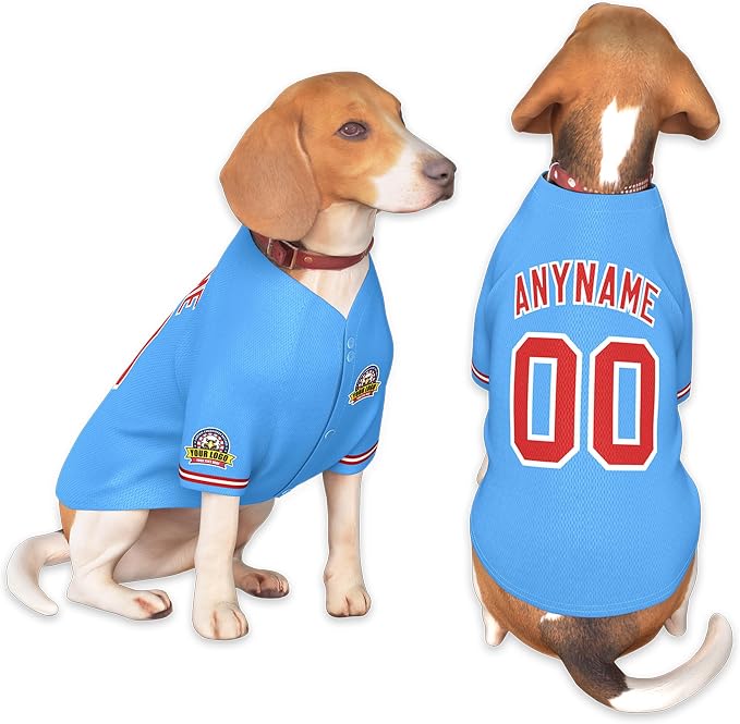 Custom Dog Baseball Jersey by KXK