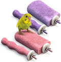 Soulchen 4 Pcs Bird Beak Grinding Calcium Stone Perches Large 4.8 Inch Parrot by Soulchen