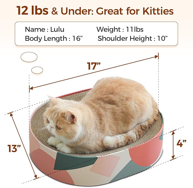 ComSaf Cat Scratcher Cardboard Bed Lounge Couch - Image 2