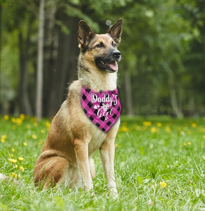 Dog Bandana, My Dad is My Hero, Dogs Scarf Classical Printing, Dogs Scarf - Image 4