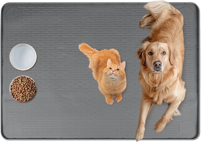 Cat Food Mat, Floor Protection by Bartuke