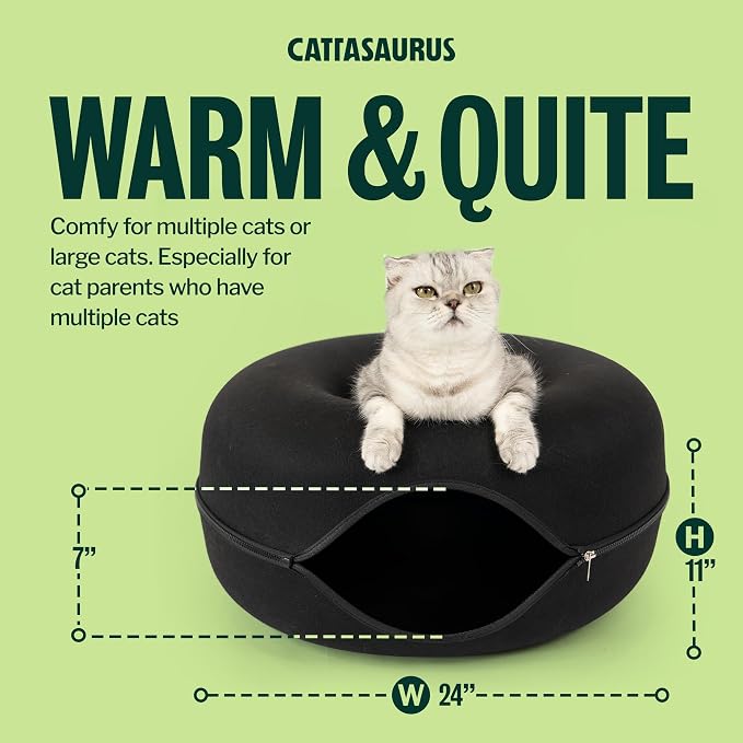 Cattasaurus Peekaboo Cat Cave Donut - Image 6