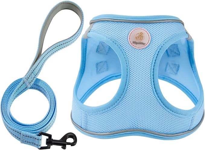 Hipubby Dog Harness and Leash Set, No Pull Soft Mesh Puppy Harness by Hipubby