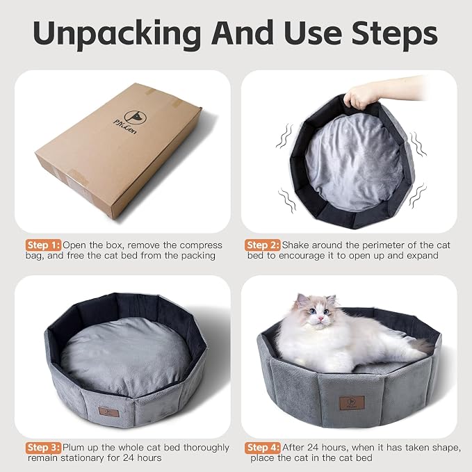 PJYuCien Premium Orthopedic Memory Foam Round Pet Bed - Image 6