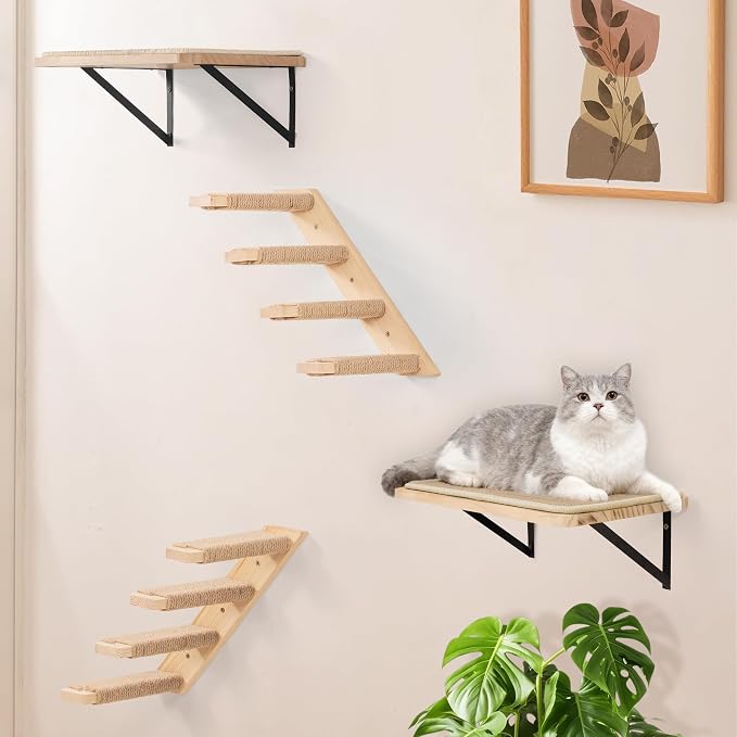 Wall Mounted 2 Pack Cat Shelf - Image 8