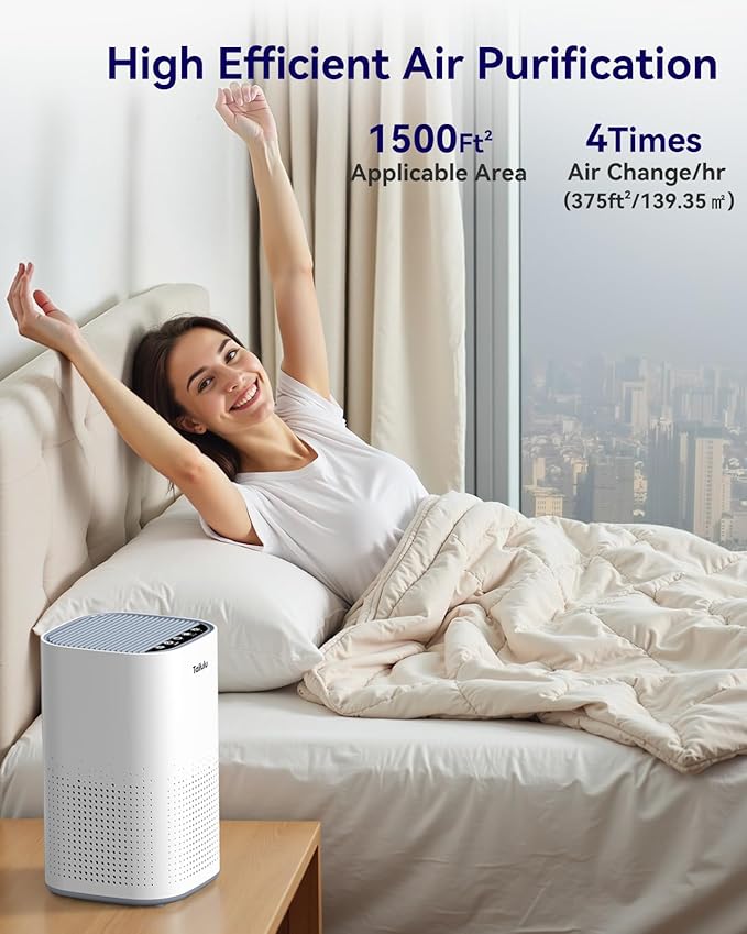 Air Purifiers for Home Large Room up to 1500ft², Tailulu H13 True HEPA Air - Image 5