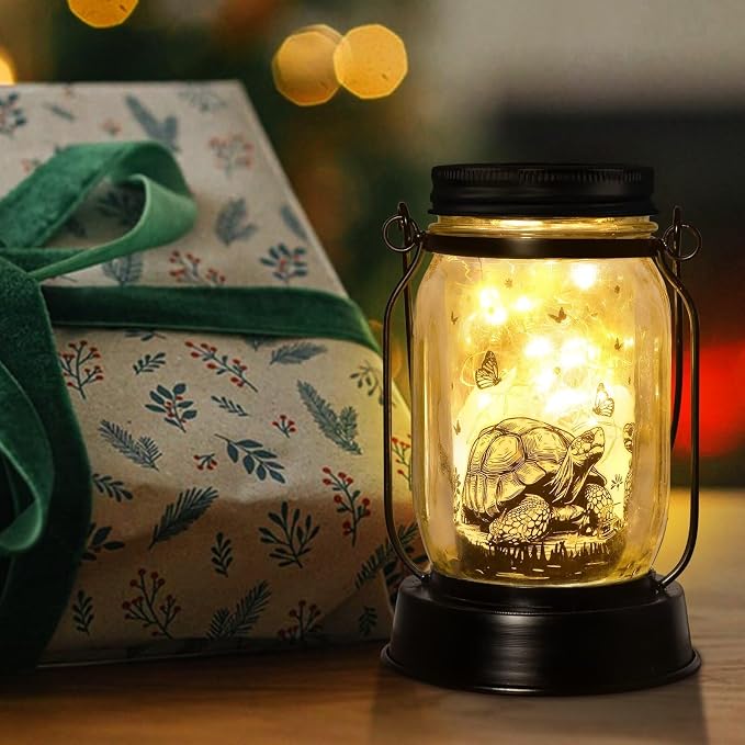 kyoryuger Tortoise Gifts for Women/Men Turtle Lovers Solar Lantern Mom Birthday - Image 2