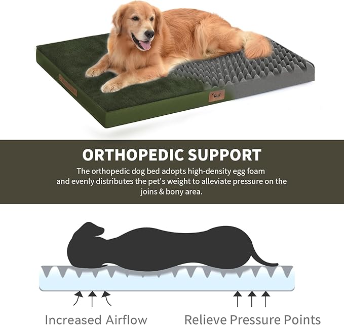 Orthopedic Dog Bed for Extra Large Dogs, XL Comfort Pet Mat for Large Sized Dog - Image 3