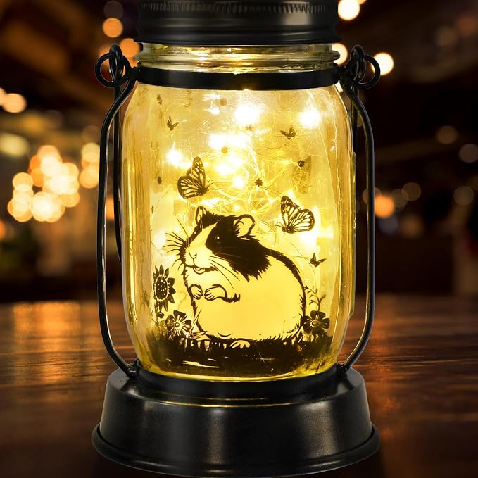 kyoryuger Hamster Gifts for Women/Men Hamster Solar Lanterns Mom Birthday by kyoryuger