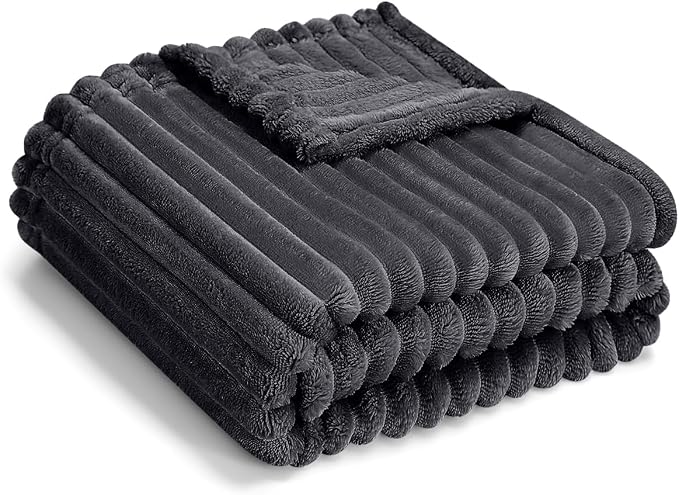 Soft Fleece Baby Blanket Ultra Cozy Grey Baby Blankets by Eonkasp