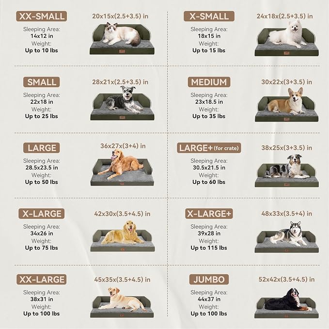 Large Dog Bed Orthopedic Washable - Image 2