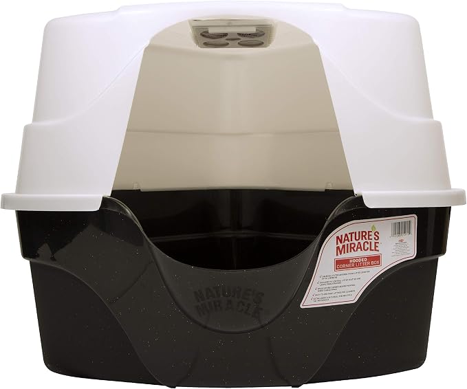 Nature's Miracle Advanced Hooded Corner Litter Box - Image 2