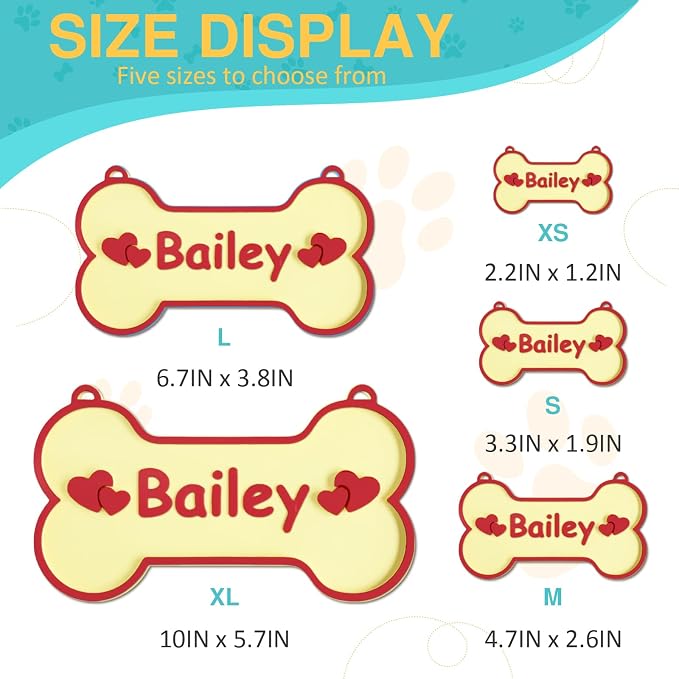 Personalized Dog Crate Sign Custom Dog Kennel Accessories Name Plate Doghouse - Image 2