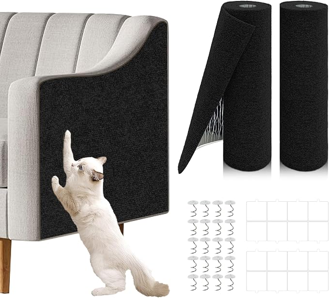 2 Pcs Total 78.7"x15.8" Cat Scratch Mat, Cat Scratch Couch Furniture Protector by Unknown