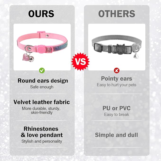 Rhinestone Cat Collar Breakaway - Image 4