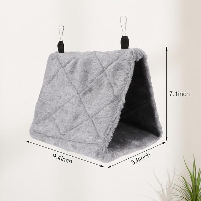 Wontee Bird Nest House Warm Bird Bed Hanging Hammock Snuggle Hut - Image 5