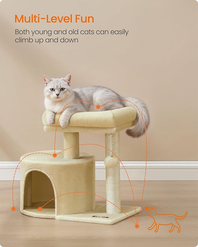 Feandrea Cat Tree, Small Cat Tower - Image 3
