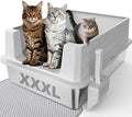 Stainless Steel Litter Box Extra Large by MIXJOY