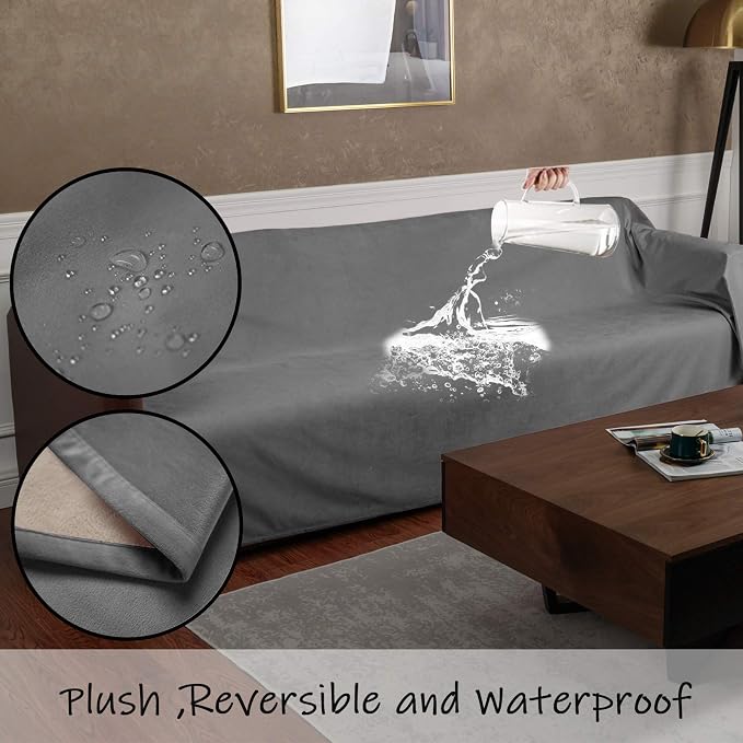 Ameritex Pet Bed Blanket Reversible 100% Waterproof Velvet Super Soft - Image 4