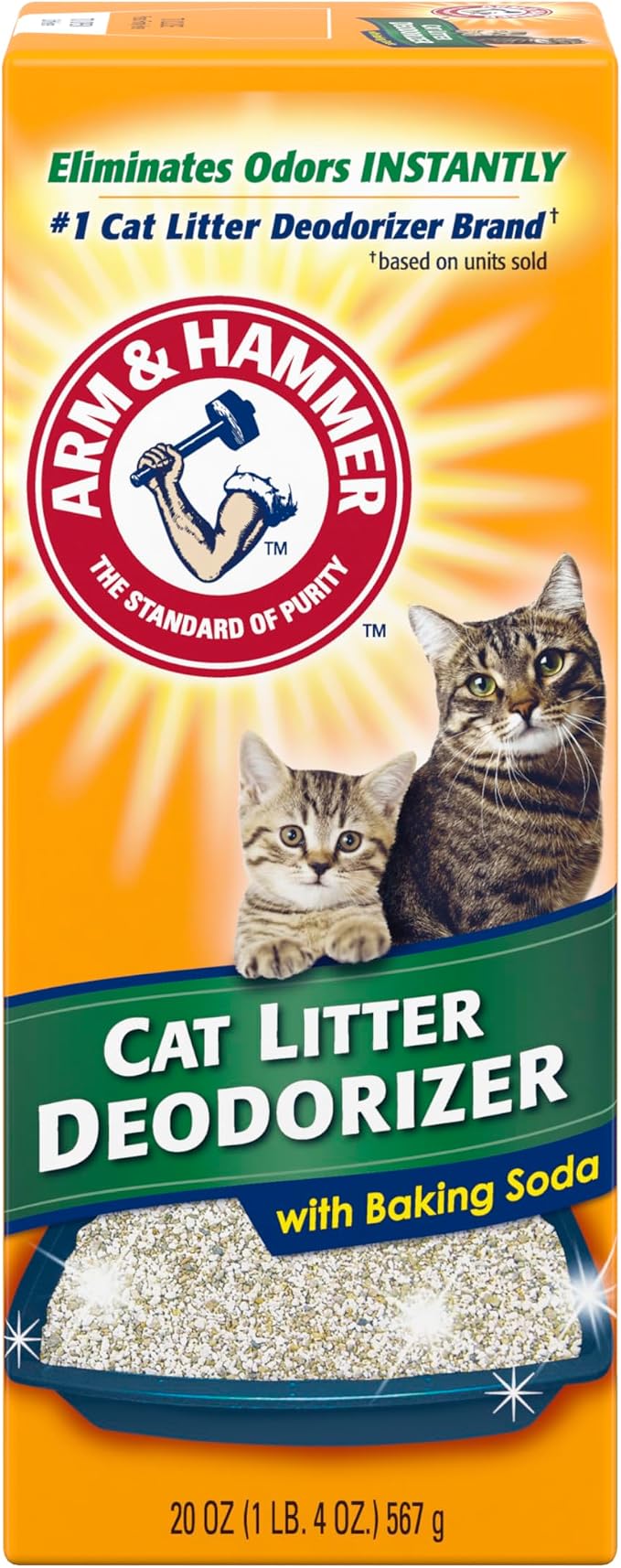 ARM & Hammer Cat Litter Deodorizer Double Duty, 20 oz, 6 Pack - Image 2