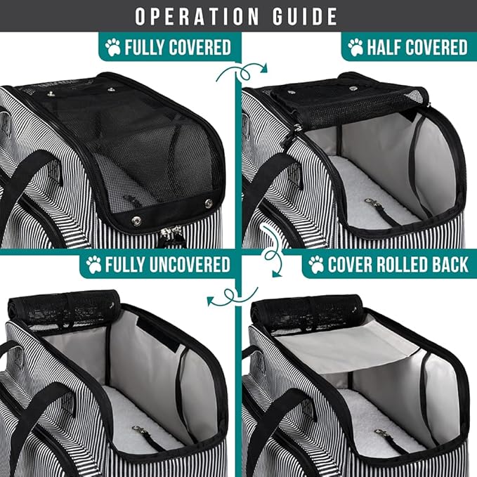 PetAmi Small Dog Purse Carrier, Soft-Sided Pet Carrier Bag - Image 5