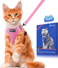 Halypet Cat Harness and Leash Set Escape Proof Soft Adjustable Cat Leash by DOMoreWithYourPet