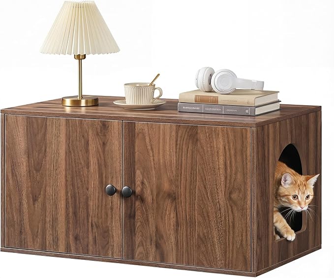 HOOBRO Cat Litter Box Enclosure, Hidden Litter Box Furniture - Image 9