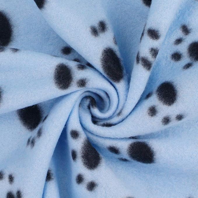 Comsmart Dog Blankets for Small Dogs, 6 Pack Puppy Blanket Cute Paw Print Pet - Image 2