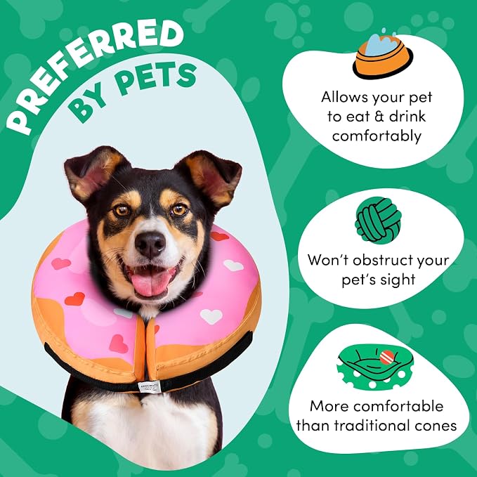 BENCMATE Inflatable Dog Cone Collar Alternative, Soft Dog Cone - Image 2