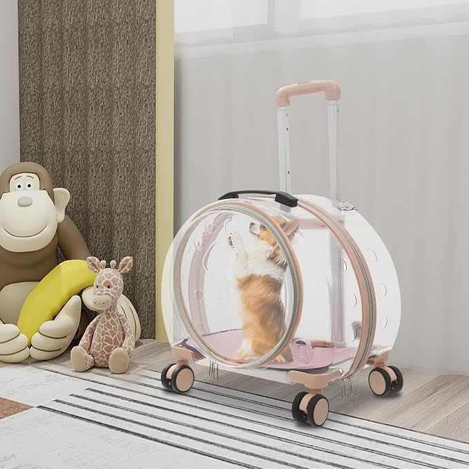 Transparent & Fully Breathable Hard Cat Carrier - Image 9