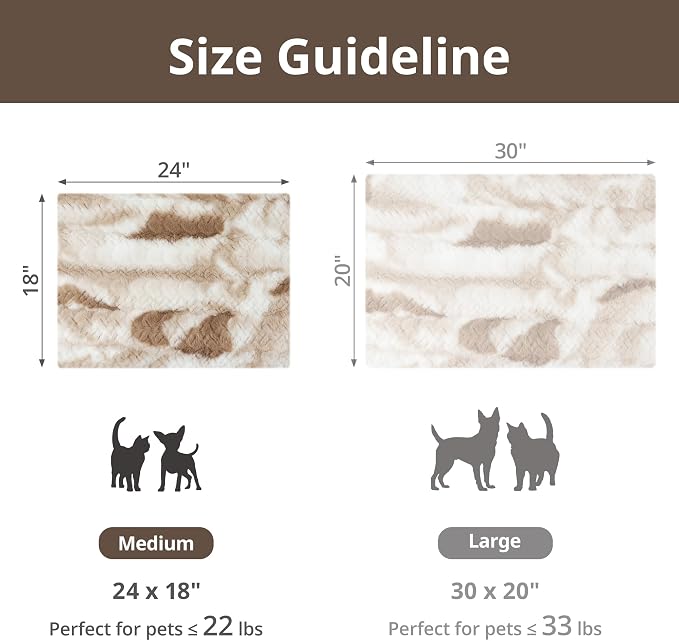 Self Warming Cat Bed, Non-Slip Heated Dog Mat Thermal Blanket - Image 5